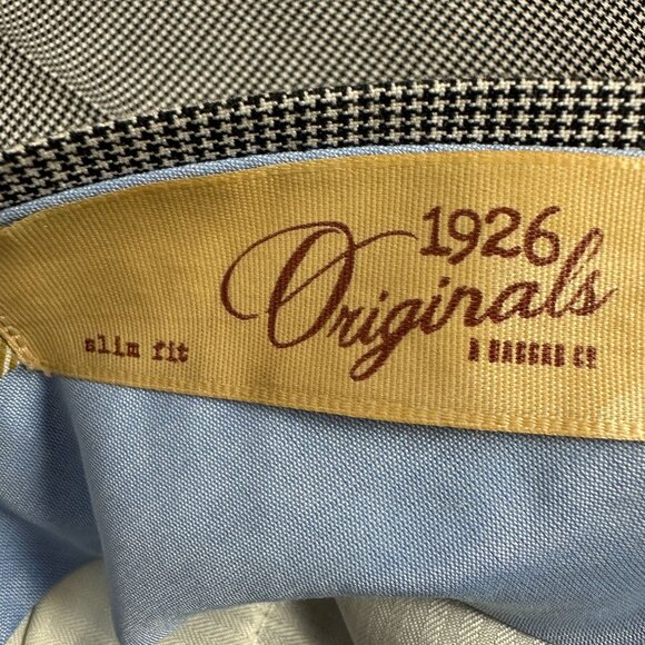 1926 Originals Slim Fit Gray Plaid Dress Pants 32x32 - Picture 4 of 6